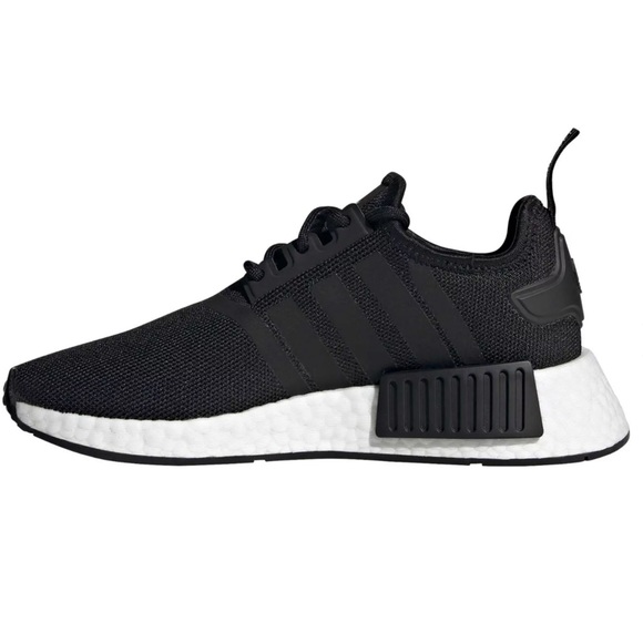 New Adidas Kids NMD_R1 J Primeblue Shoes Size: 6.5 Black/White - Picture 3 of 14